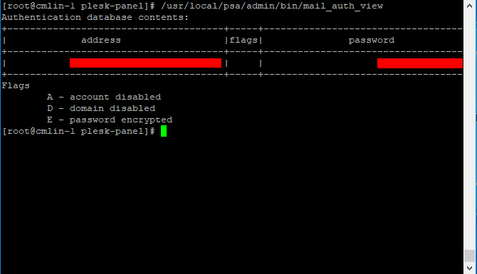 Linux Plesk Panel Mail Şifreleri Bulma